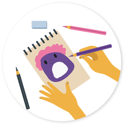 Step 1 of custom plushie making process